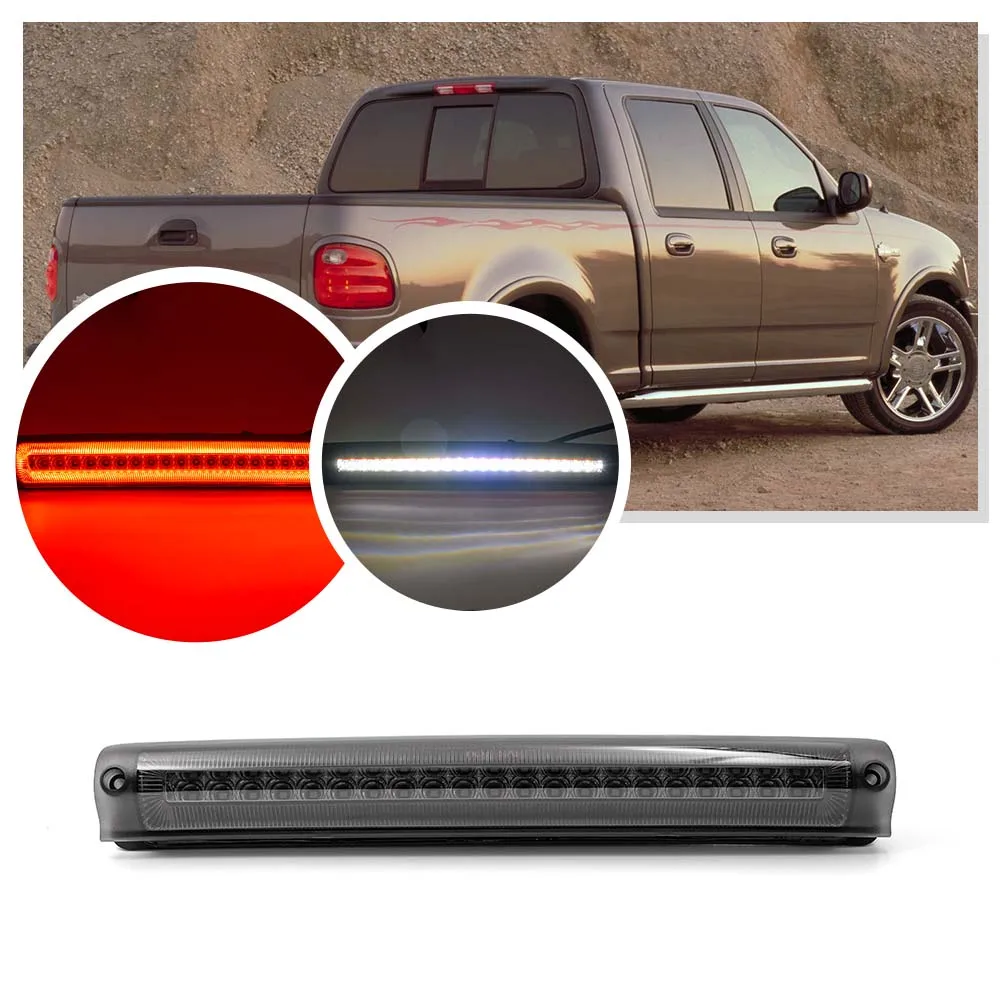 Dla F-150 Ford 1997-2003 wycieczka 2000-2005 doprowadziła wysoko montowane trzeciego trzeciego podłużna lampa białego światła hamowania