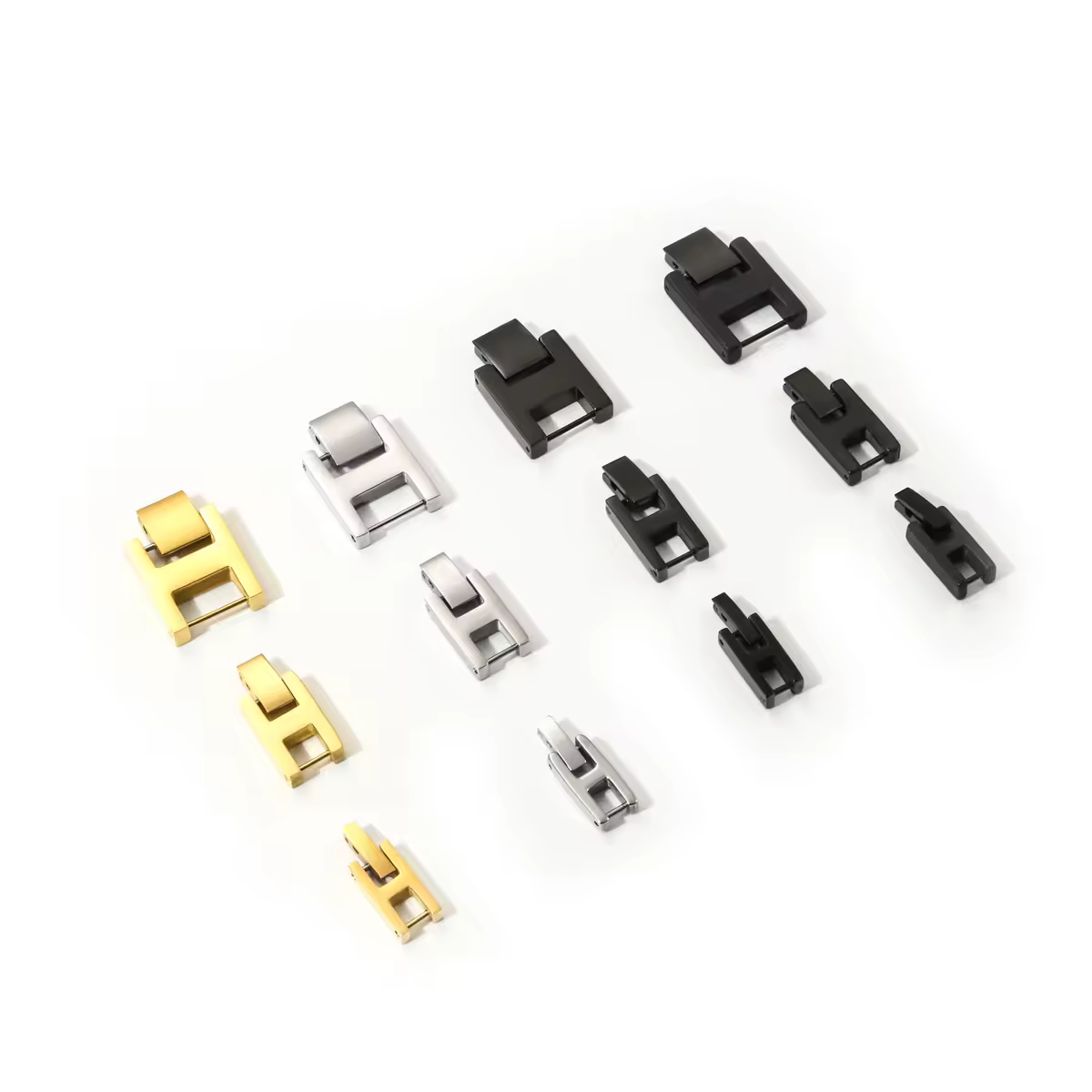 Extensor de Correa de Reloj de Acero Inoxidable SDA con Cierre, Extensor de Correa de Reloj sin Costos Adicionales, Extensor de Pulsera para Motociclistas