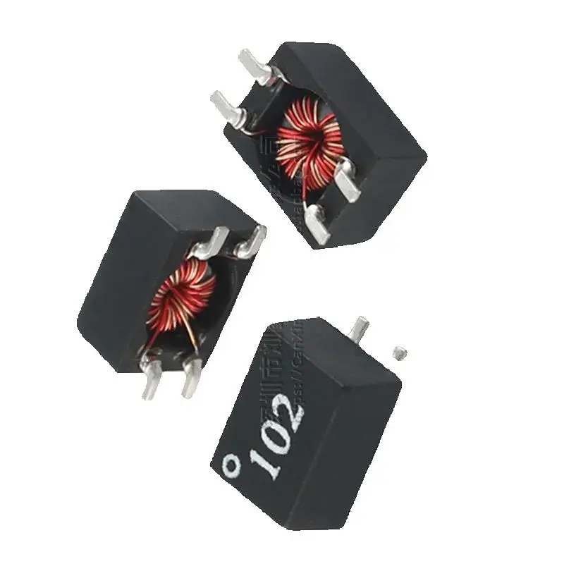 10PCS/ SMD common mode inductance filter 1MH 1000UH 0.5A silk screen 102 switching power supply magnetic ring choke coil