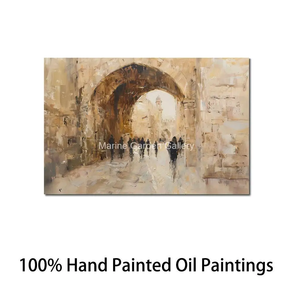 

Kotel Abstract Painting Canvas Judaica Wall Art Handmade Jewish Artwork Home Decor Contemporary Dining Room Bathroom Decor Large