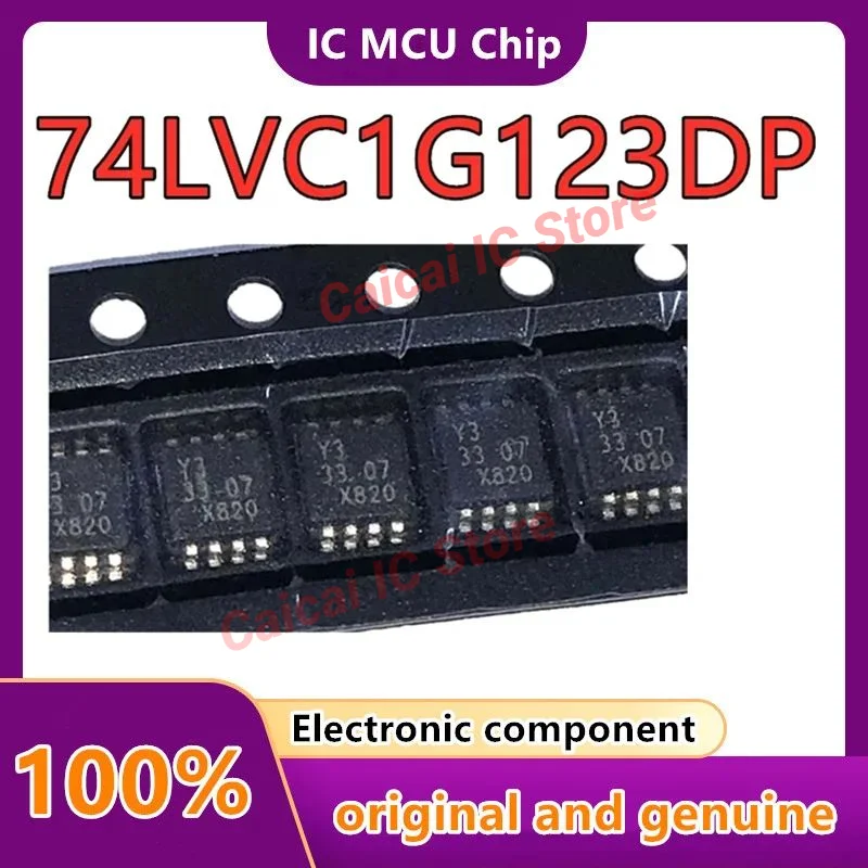 20PCS Original New 74LVC1G123DP 74LVC1G123 Marking Y3 SSOP8 Monostable multi-harmonic oscillator