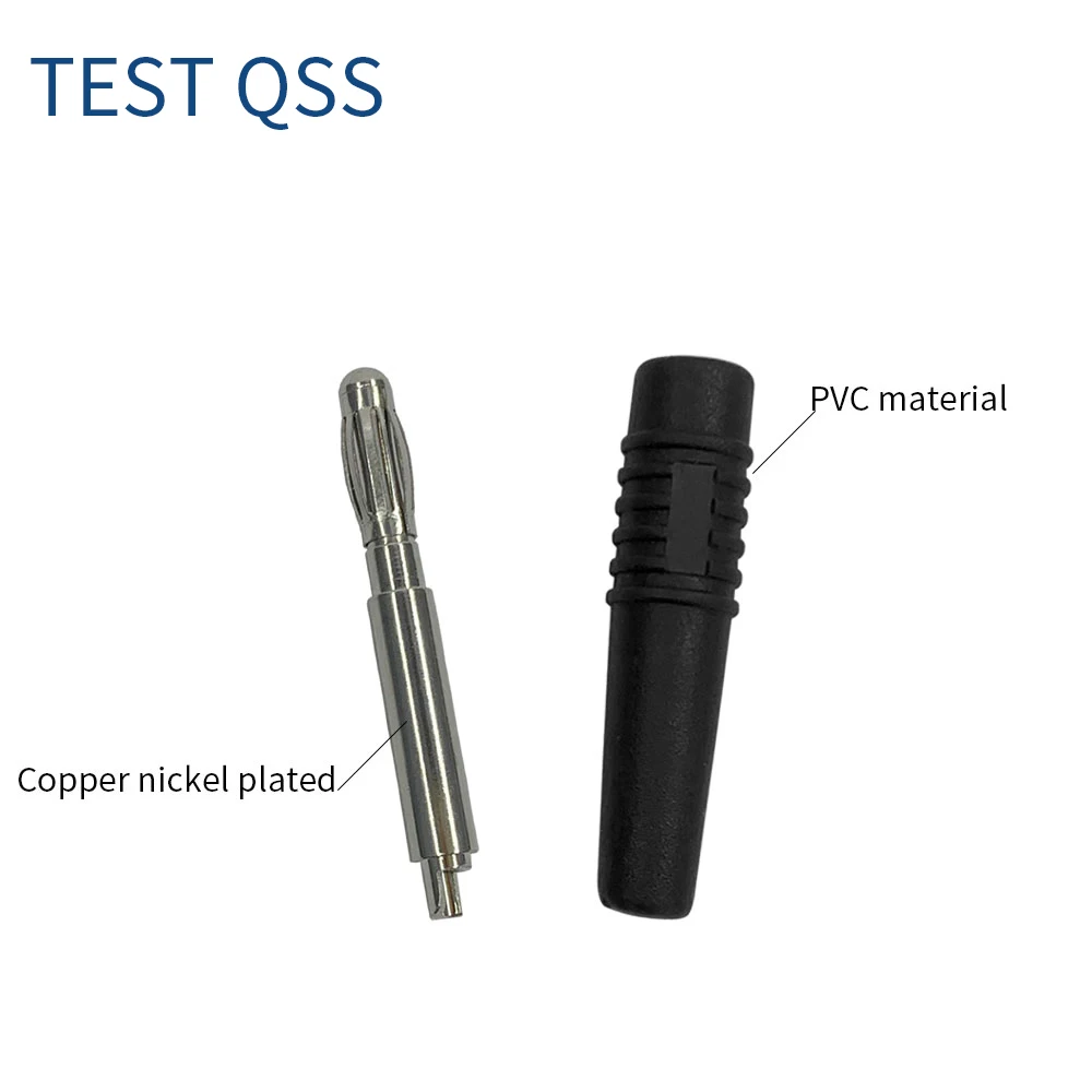 QSS 10 sztuk 3MM wtyczka bananowa drut niklowany typ lutowania dla 3MM gniazdo bananowe adapter wtyczki narzędzia elektryczne Q.10008 — zdjęcie 5