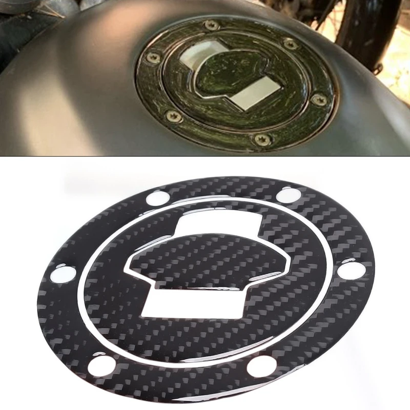 3D Carbon Fiber Tank Gas Cap Pad Filler Cover Sticker Decals For BMW R1200RT K1200S F650 R1150 R/RS/GT/LT ALL