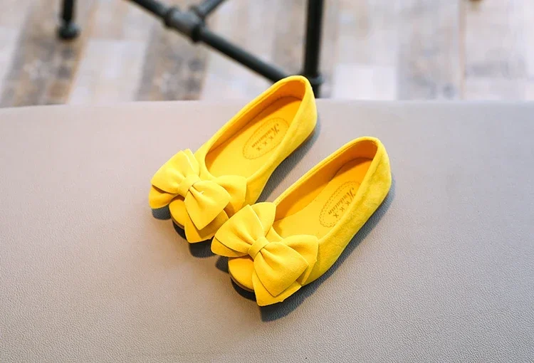 2024 neue Mode Mädchen Schuhe Pu Leder mit großen Fliege Bonbon Farbe Kinder Sandalen Slip-On Kinder Freizeit schuhe 21-36 weich heiß – Detail 19