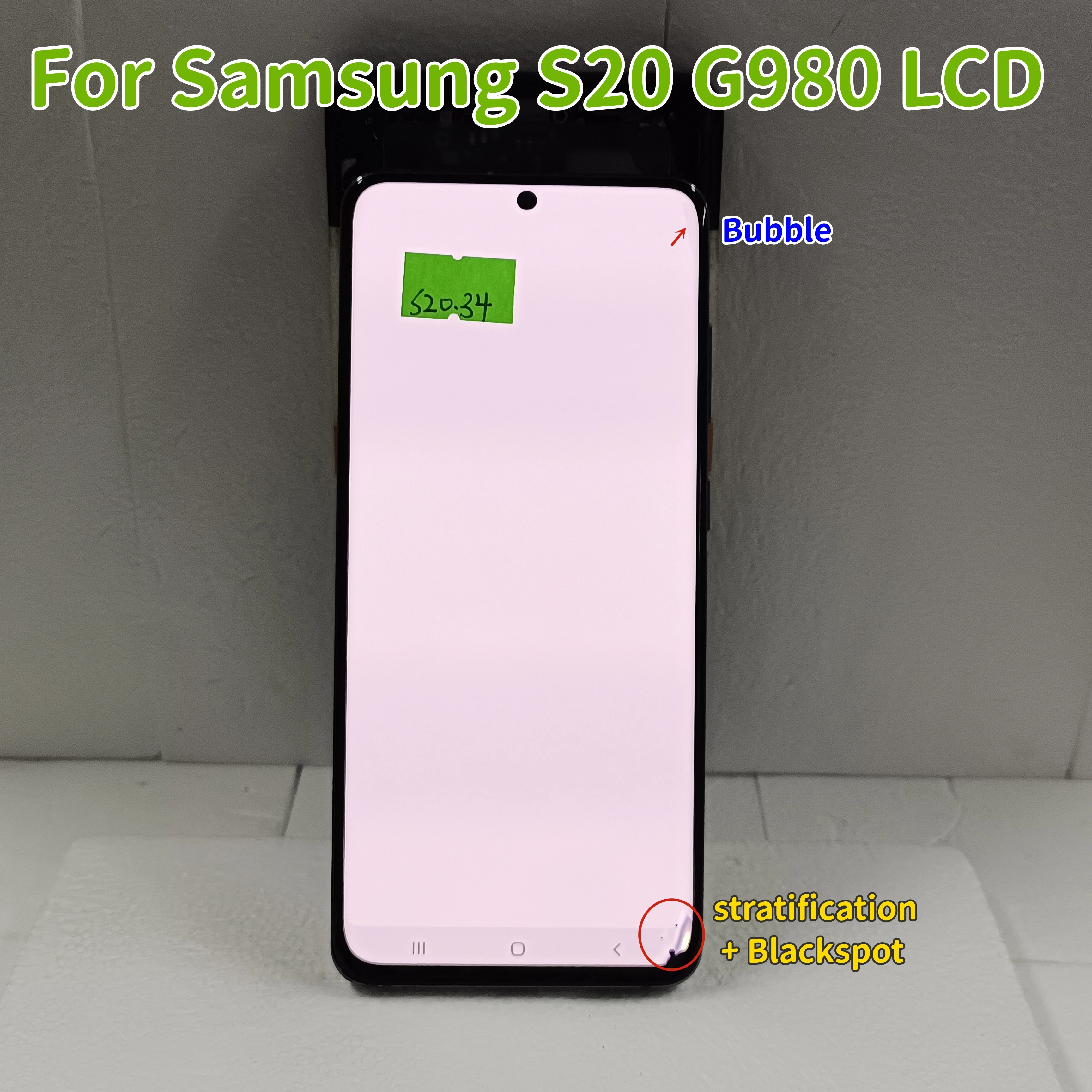 

Super Amoled For Samsung S20 Touch Screen G980 G980F G980F/DS LCD Display Touch Screen Digitizer Assembly With Defects