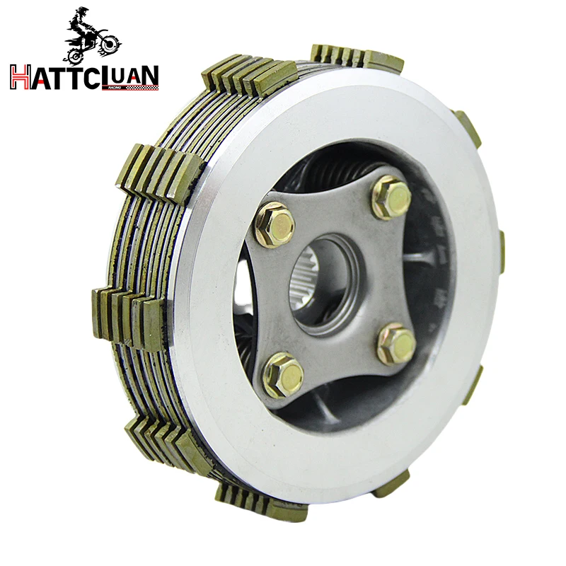 Piezas de Motor para Motocicletas Honda CBX250 CBX250S: Conjunto de Tambor de Embrague Centrífugo con Placa de Fricción y Kit de Cuatro Columnas