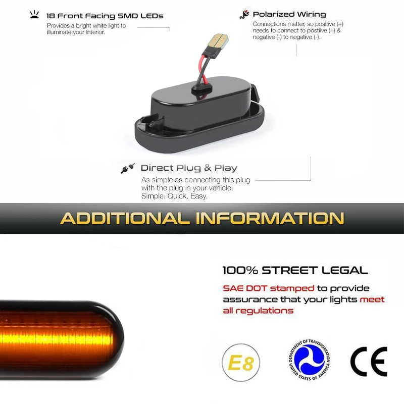 ไฟเลี้ยว LED เลนส์ใส2ชิ้นสัญญาณไฟเลี้ยวสำหรับ MK3กอล์ฟ VW 4โปโลโบราฟอร์ดที่นั่ง Skoda