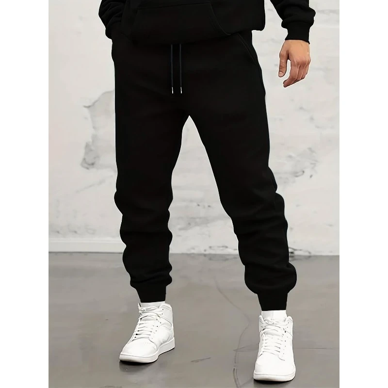 

Мужские спортивные спортивные штаны, осенние и зимние повседневные и удобные брюки для фитнеса, окружность эластичной талии, модные брюки