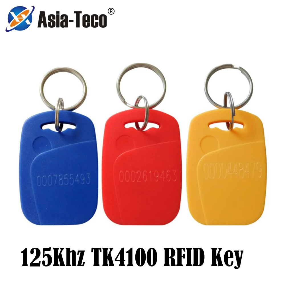 50Pcs EM4100 125Khz EM Keyfob RFID Llavero Porta Chave การ์ดสติกเกอร์ KeyFob โทเค็น TK4100ชิปหมวดหมู่สำหรับ Attendance