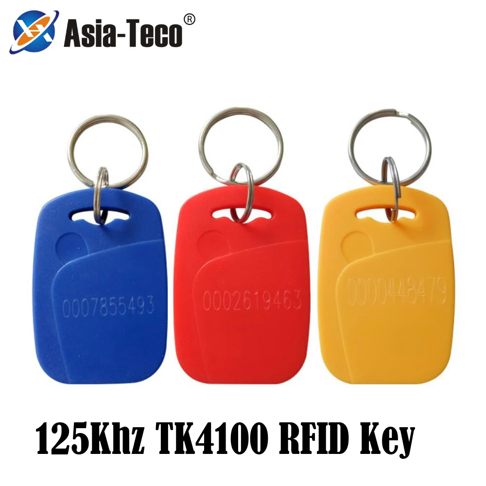 

50pcs EM4100 125khz EM Keyfob RFID Tag Llavero Porta Chave Card Sticker KeyFob Token Proximity TK4100 Chip Tags for Attendance