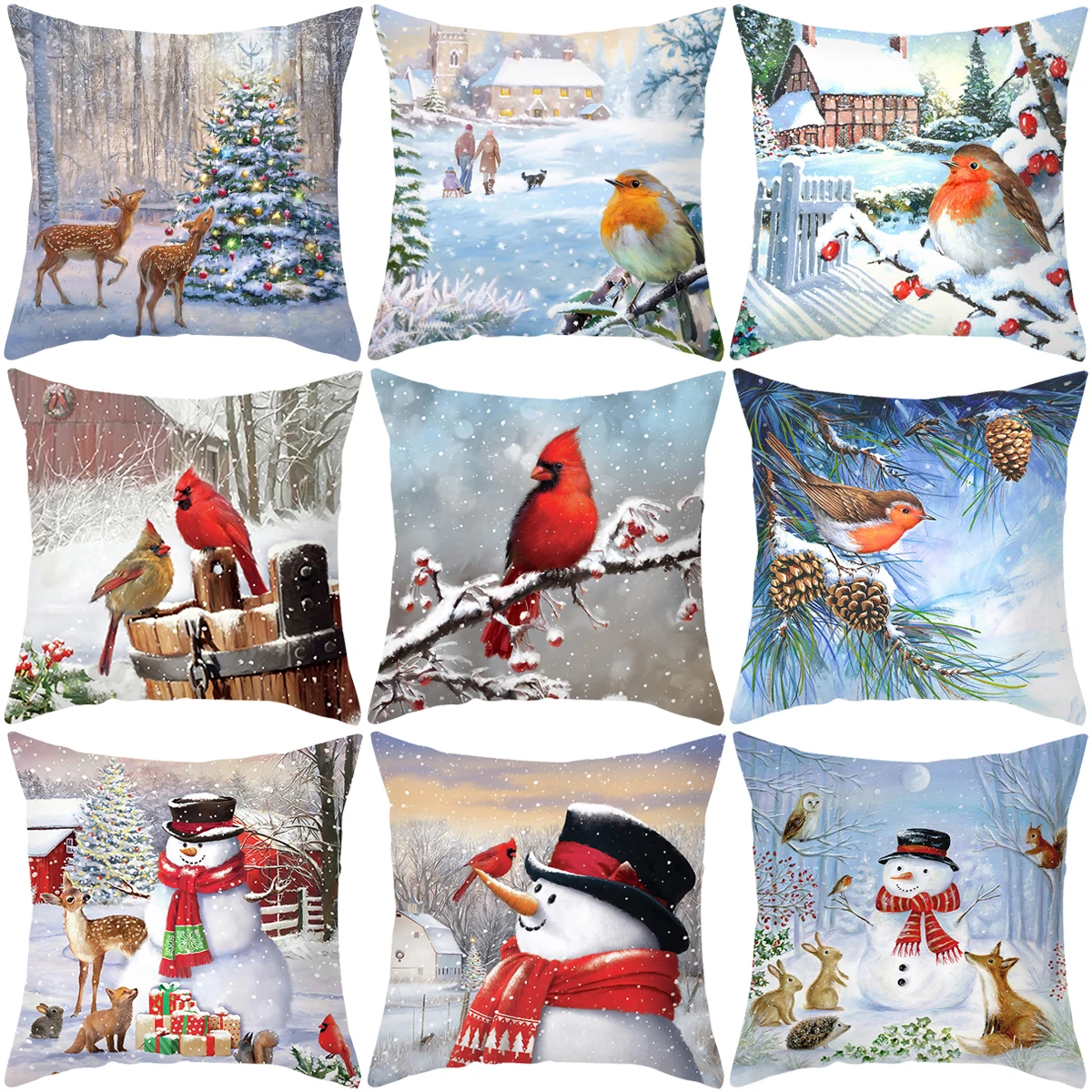 

Christmas Cushion Cover Merry Christmas Decorations For Home Santa Claus Pillowcase Ornament Navidad 2023 Happy New Year 2024