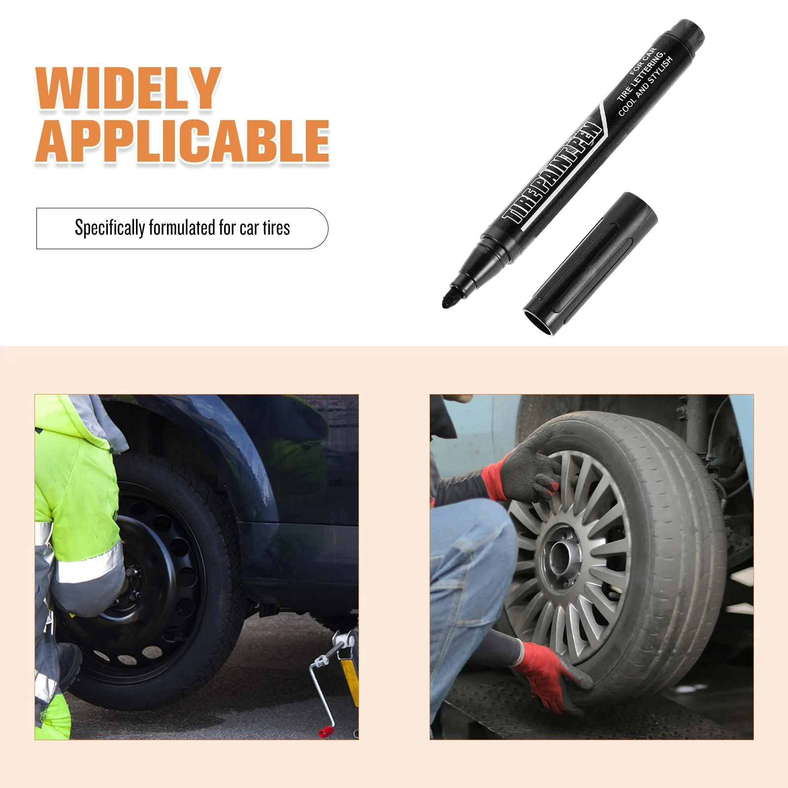 3 قطعة أقلام طلاء الإطارات مريحة تركيبة خاصة للإطارات ألوان نابضة بالحياة سهلة التعامل مع لا يتلاشى قلم طلاء الإطارات