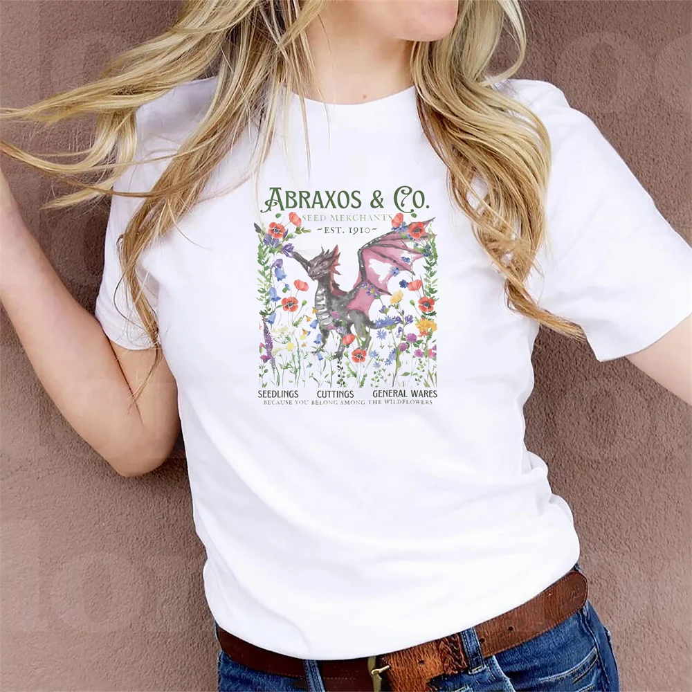 Abraxos Wyvern Sarah J Maas Merch Acotar Shirt Velaris Tee Book Swag Manon Blackbeak Throne Of Glass Crescent City Shirt Booktok