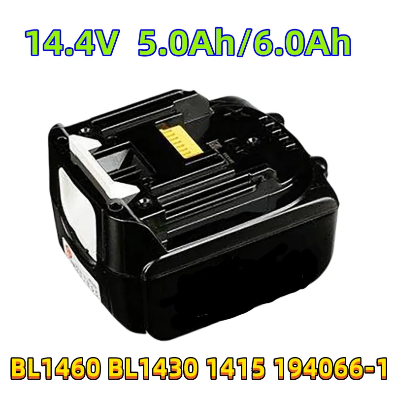 100% original new 14.4 V 5.0 Ah 14V lithium-ion battery for power tools BL1460 BL1430 1415 194066-1