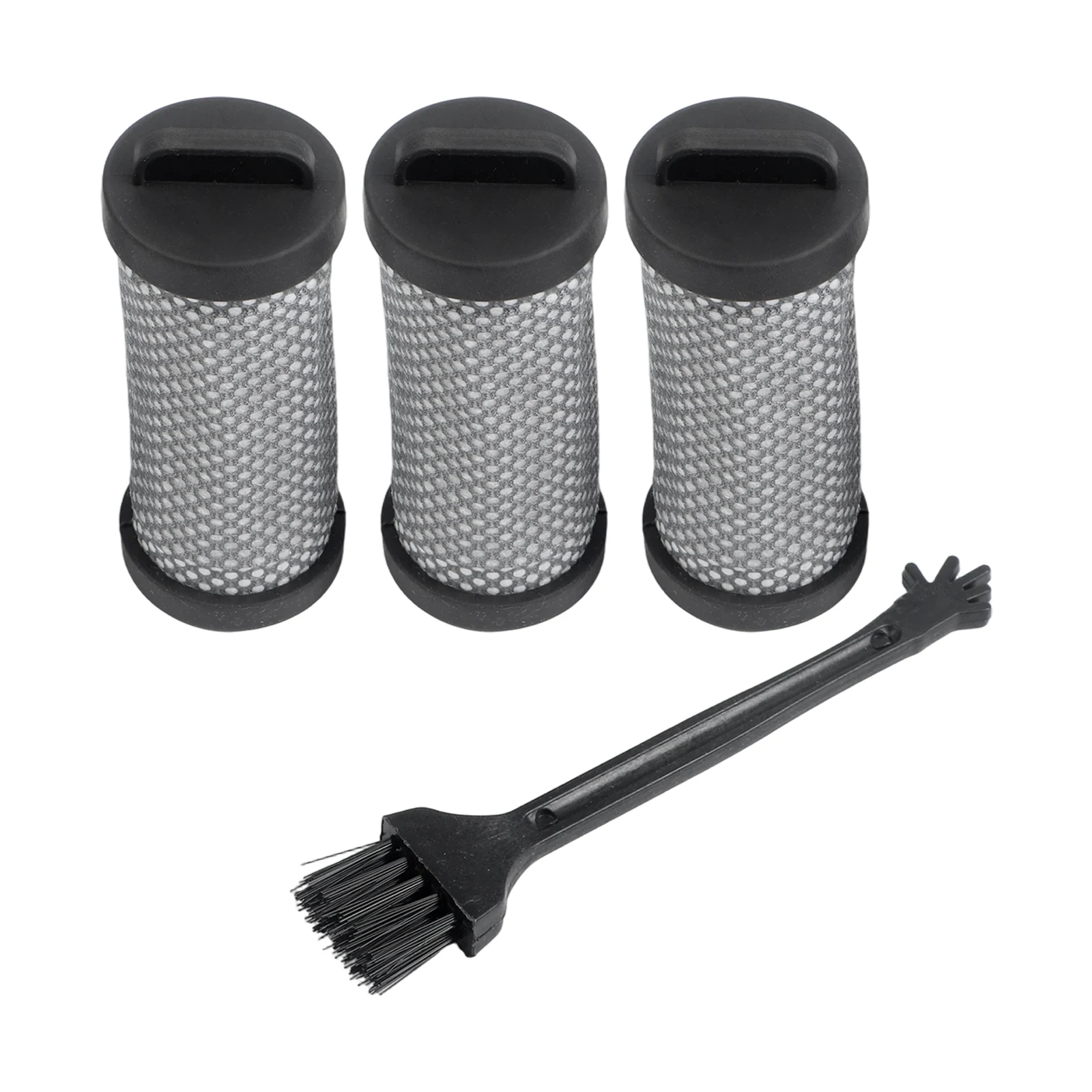 

For JIGOO T600 Vacuum Cleaners 4pcs Set 3 Washable HEPA Filters, 1 Brush Head Replacement Parts