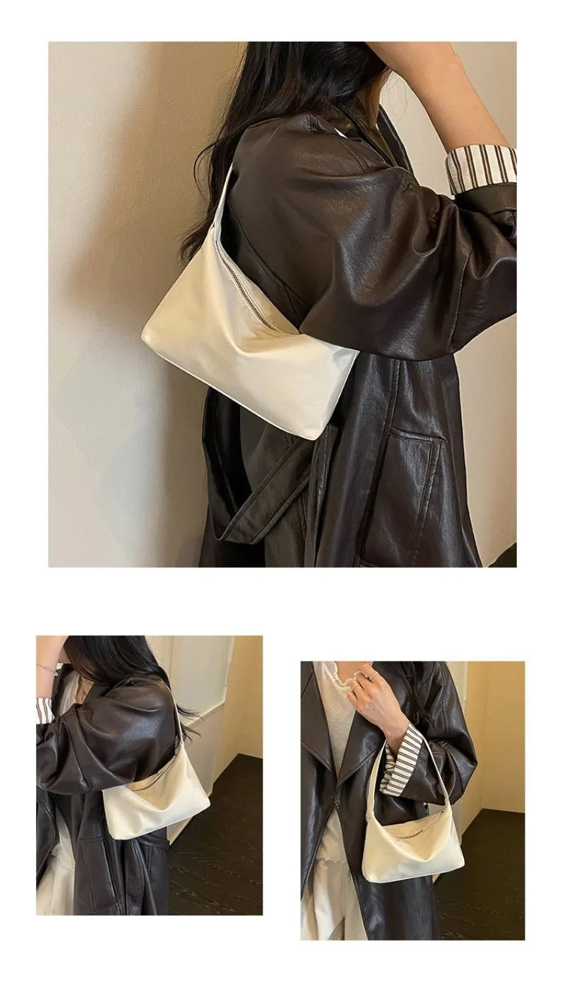CEEKAY Damen-Umhängetasche, Rot, Nylon, Leichtgewicht, Handtasche mit Reißverschluss, für den täglichen Pendelverkehr, lässig, minimalistisch – Detail 5