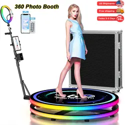 360 Photo Booth Video Machine 360 Video Spinner with APP/Remote Control Photobooth 360 60-115cm Stage Photography equipment New