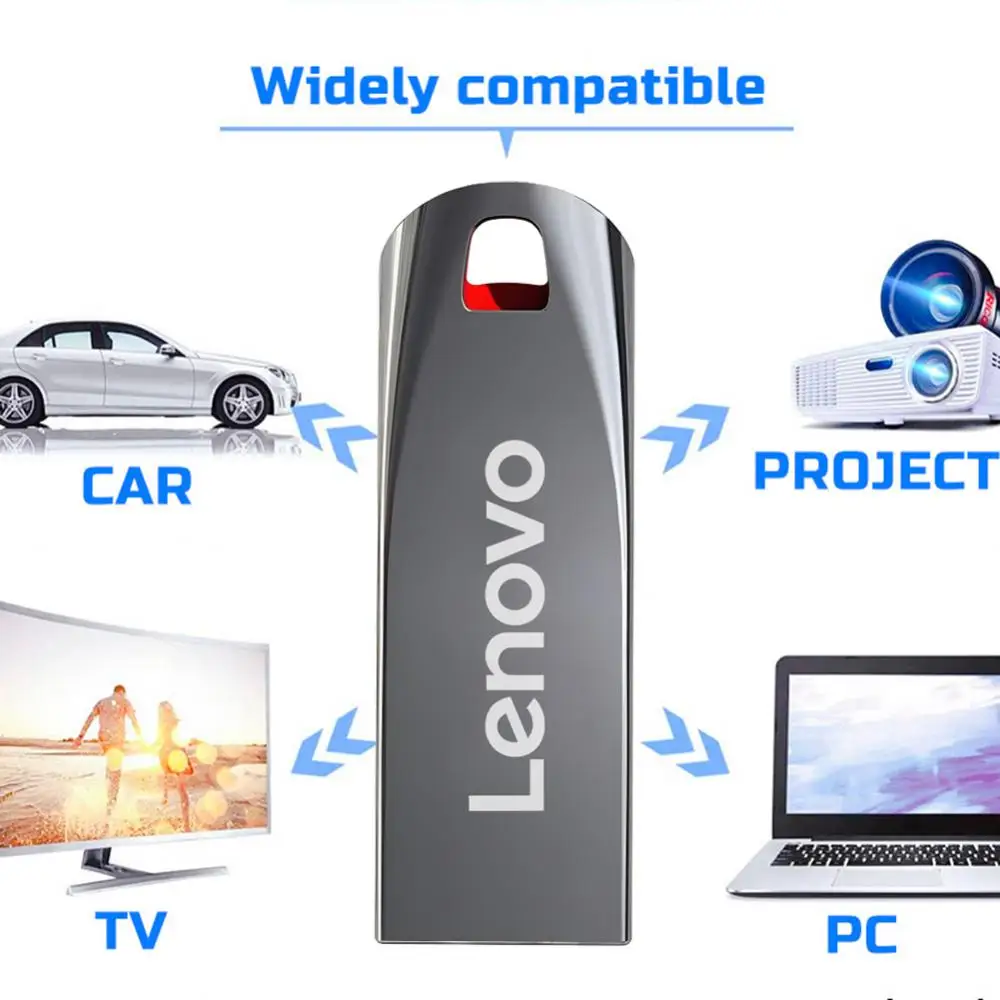 Lenovo 2TB Metal Pendrive High Speed 1TB Usb 3.0 Flash Drives 512GB 256GB Portable Usb Drive Waterproof Memoria Usb Flash Disk