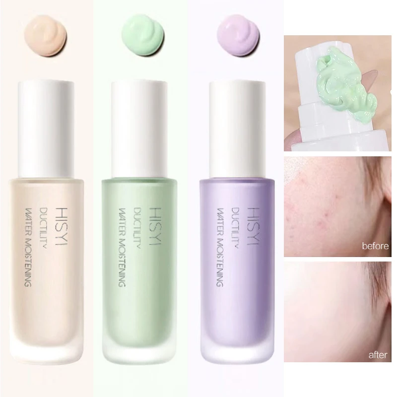 Primer sedoso y transparente, crema natural para iluminar y prevenir el maquillaje de venir fácilmente, base líquida,