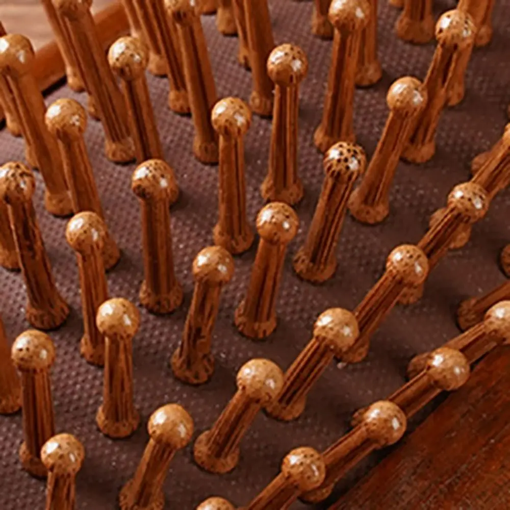 Fashion Double Sided Sandalwood Air Bag Comb Anti Static Scalp Air Cushion Comb Relieve Stress Nose Massage Wood Comb Men