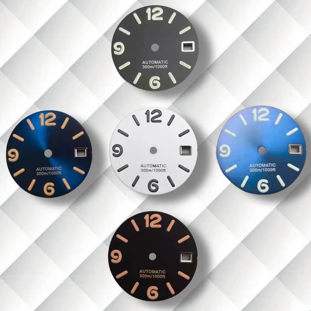 

28.5mm S Logo Dial Fit NH35 Movement Thickened Matte C3 Green Luminous High-Quality Dial Watch Modification Accessories