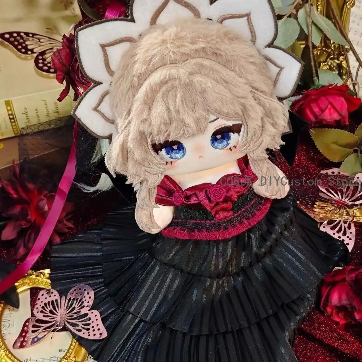 

Anime Genshin Impact Sandrone Marionette Kawaii Figures Puppet Cotton Body Stuffed Body Dress Up Clothes Maumet Xmas Gift 20cm