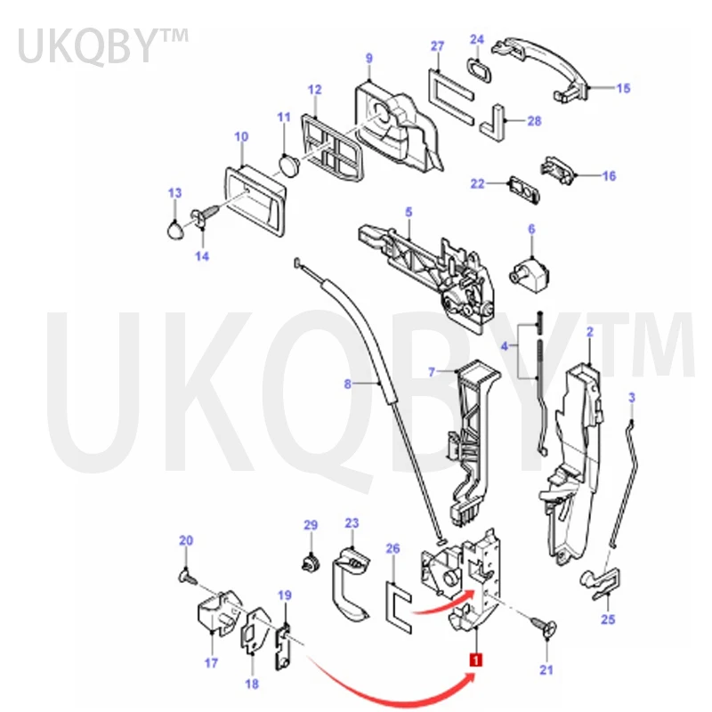 apply Mo nd eo Front door lock machine L XS41A21813DE 4057983