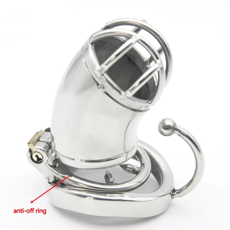 Stainless Steel Metal Penis Sleeve Bird Lock Chastity Cage Adult Sex Toys For Men Cock Cage Male Chastity Device CB6000 view 6