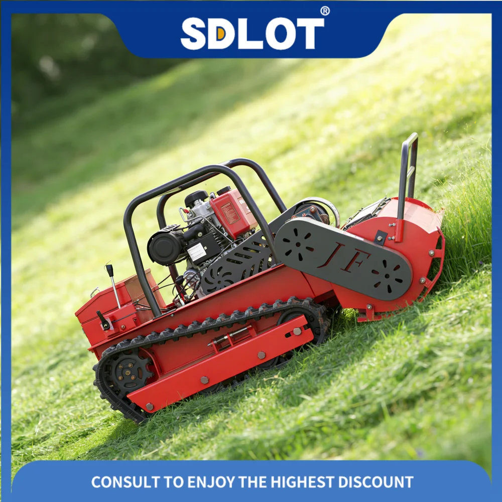 Customized Forestry Mulcher Remote Control Weed Mower RC Robot for Firebreak Cleaning and Underbrush Control