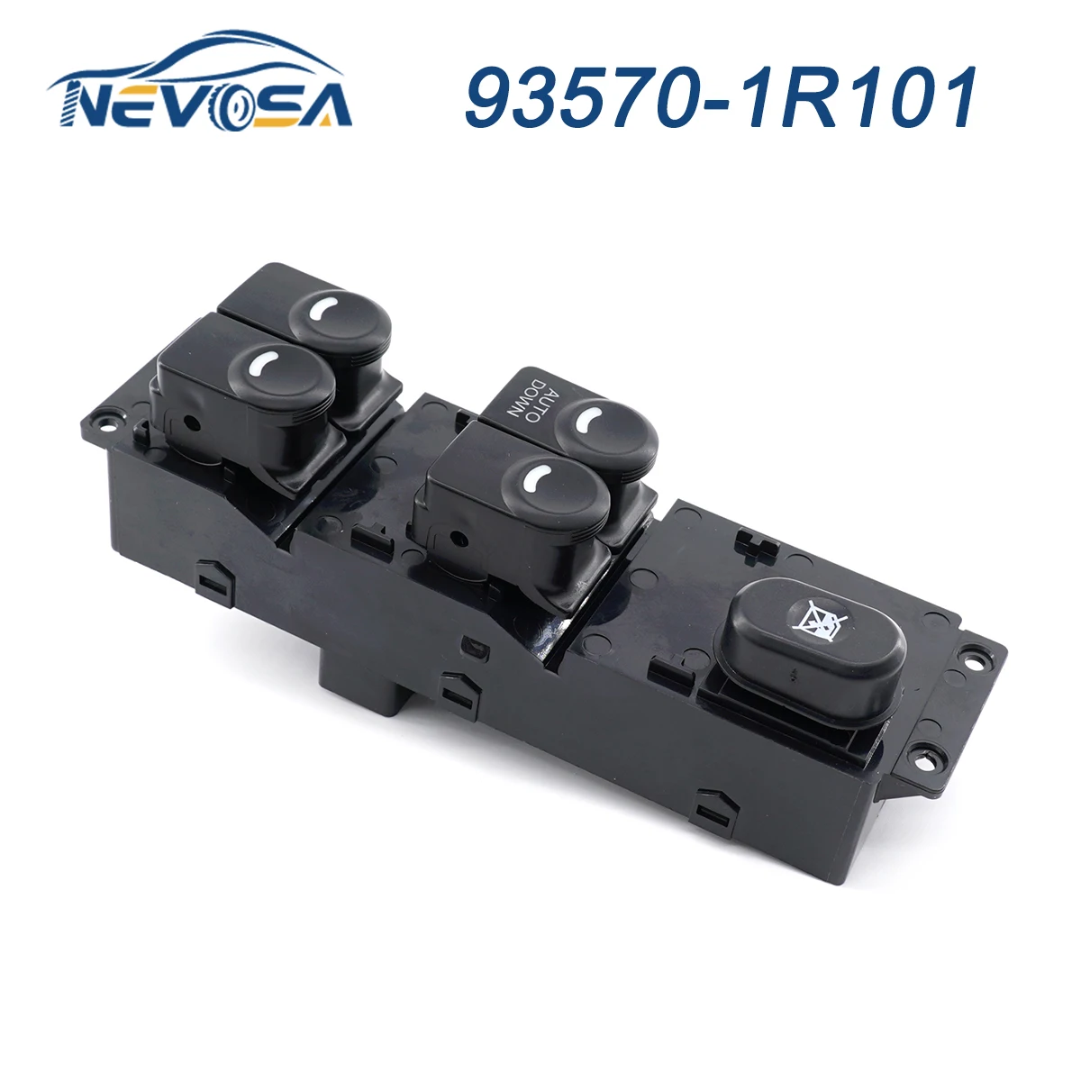 NEVOSA Front left Driver Side Electrical Window Control Switch Button For Hyundai 2011-2017 Accent Solaris 93570-1R101