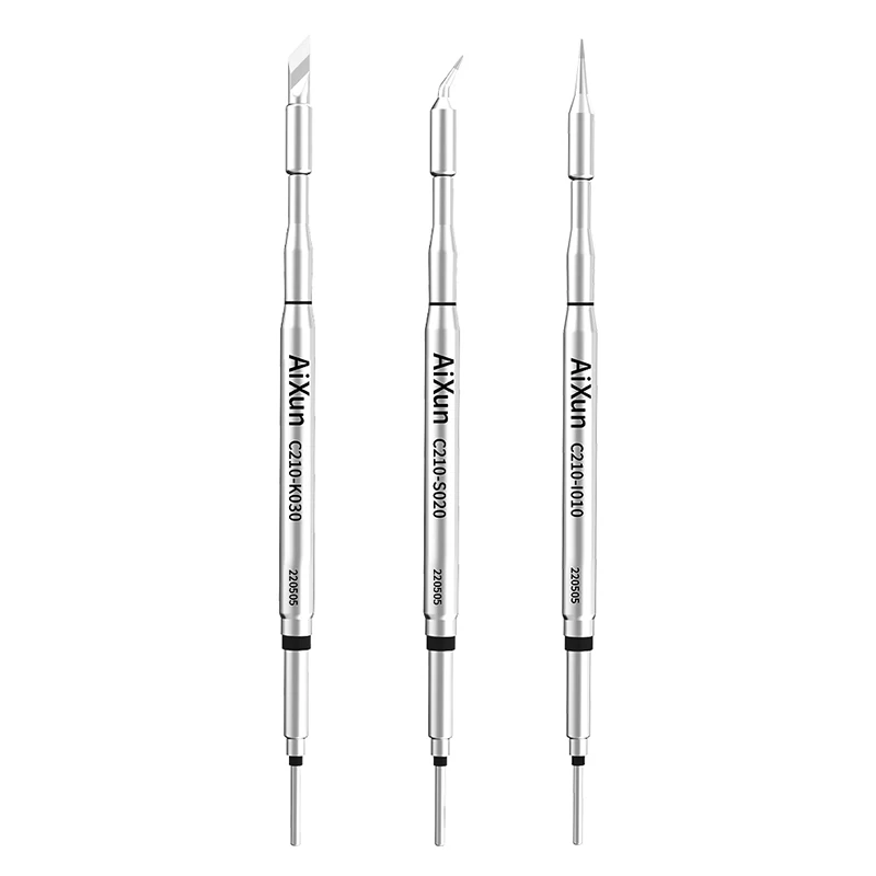 Ponta do ferro do Aixun-C210 Soldering, estação de solda da substituição, T3B, SUGON T26, T26D, AIFEN A9, GVM 210, JBC 210, original, 1PC