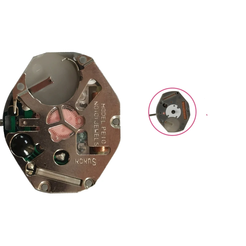 Quartz Movimento Assista Acessórios, dois Pin, PE10, China