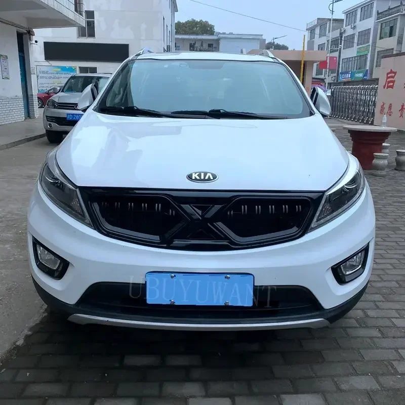 

EPFBSQP For Kia Sportage R 2014-2017 COVERS FRONT BUMPER ABS MODIFIED GRILL GRILLS FIT FOR KIA SPORTAGE R AUTO