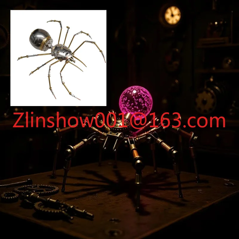 Mechanical spider metal assembly model three-dimensional DIY handmade puzzle kit creative ornament