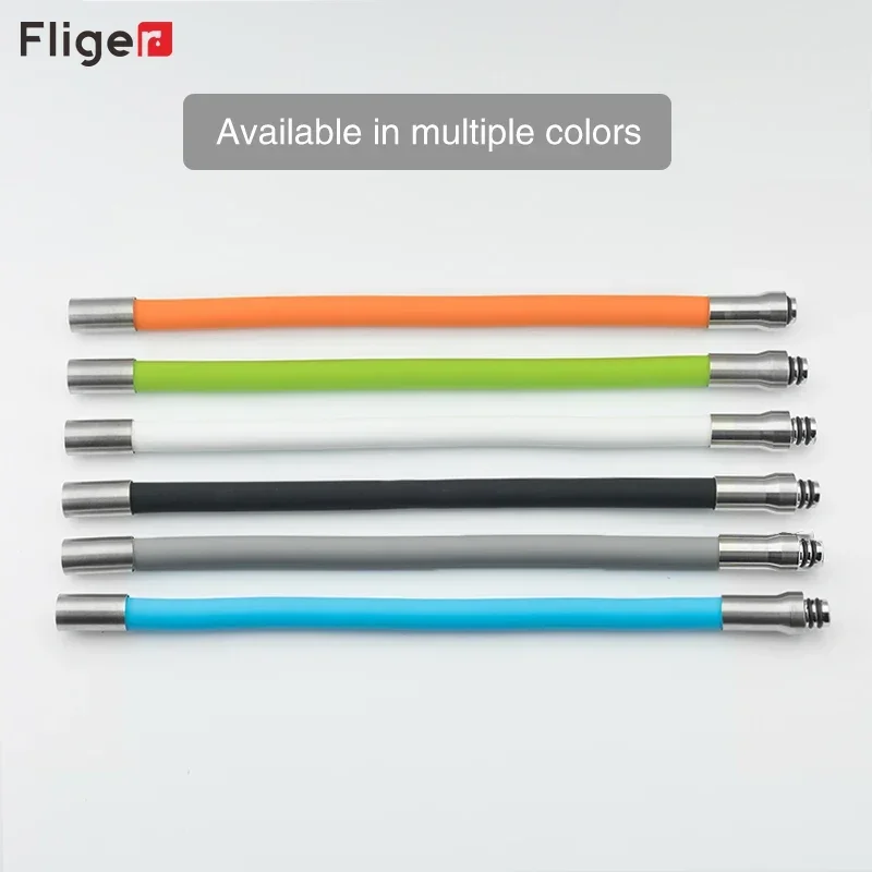 Fliger-accesorios para grifo de cocina, manguera Flexible de silicona giratoria de 360 °, tubo de grifo de agua colorido para lavabo de baño