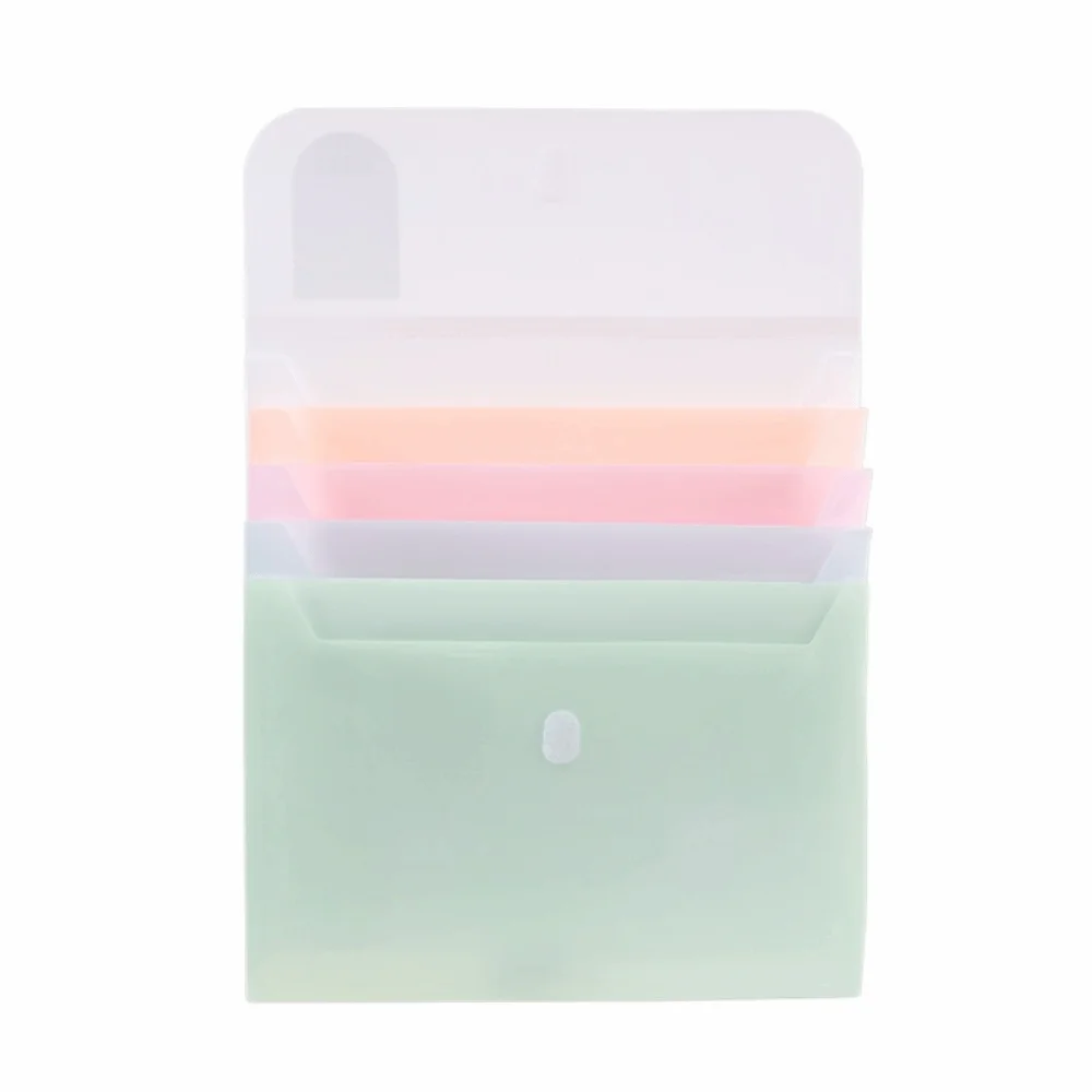 

5 Layers A4 File Folder Storage Bag Large Capacity Waterproof Portable Documents Bag Stationery Thickened Plastic File Organizer