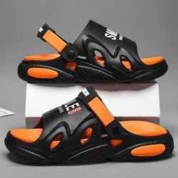 Hot Sale Men Slippers EVA Soft-Soled Men Sandals Outdoor Non-slip Beach Shoes Fashion Lightweight Flip Flops Men Platform Shoes