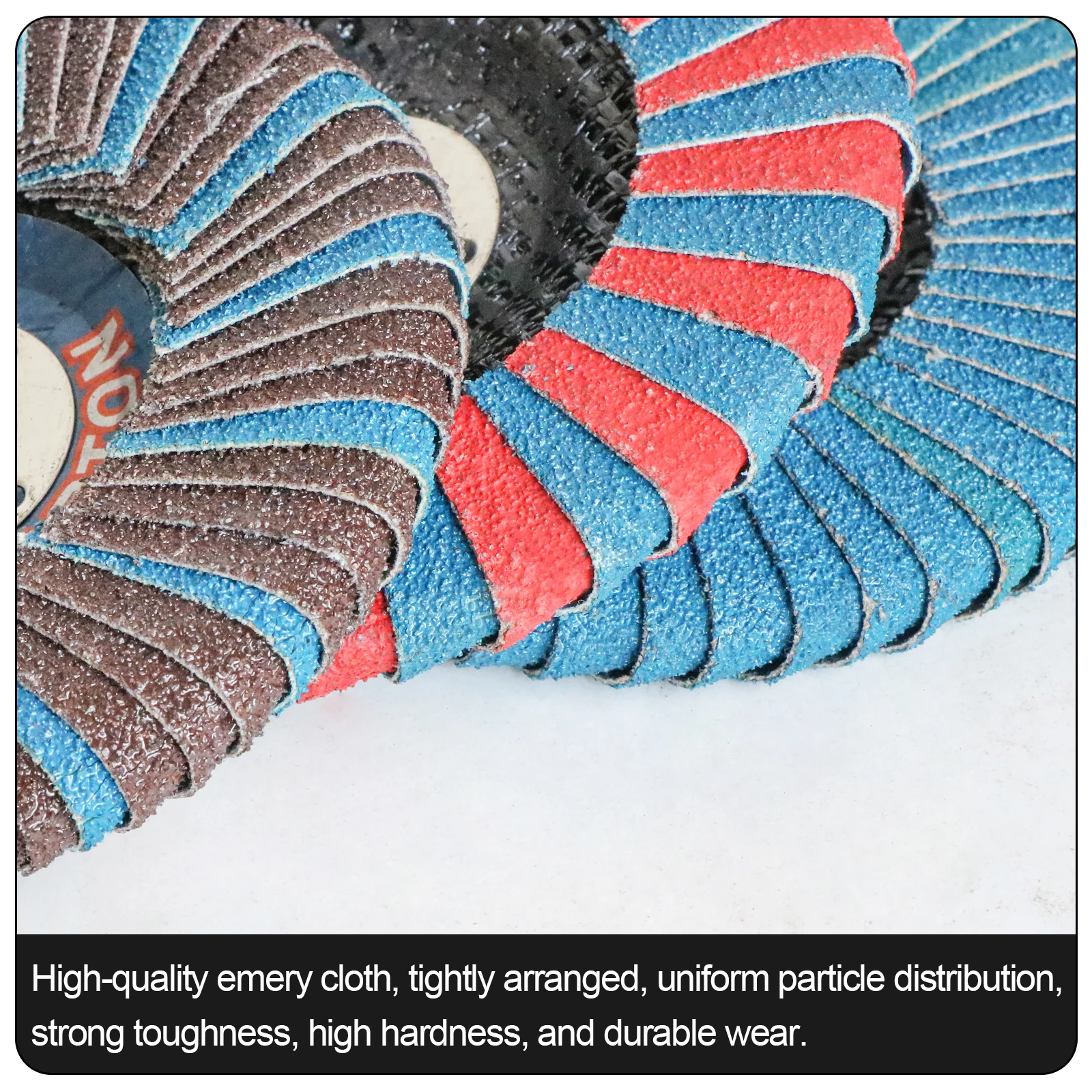 Zirconia Abrasive Flap Disc Double-side Grinding Wheel for Metal Slot Polishing Iron Gap Rust Removal