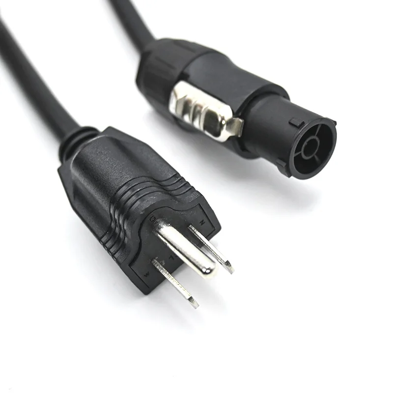 Flexible True1 5-15P Cable 1m 1.5m 2m 3m 5m 8m 10m Truecon to Edison Plug Extension Power Cord for Stage Lighting Audio