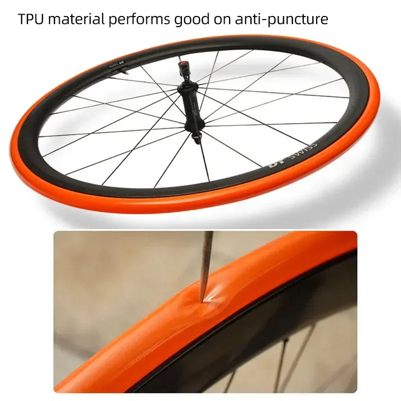 Ultralight Bike Inner Tube 700c 18 25 28 32 Road Bicycle TPU Material Tire 45/65/85mm Length Presta French Valve