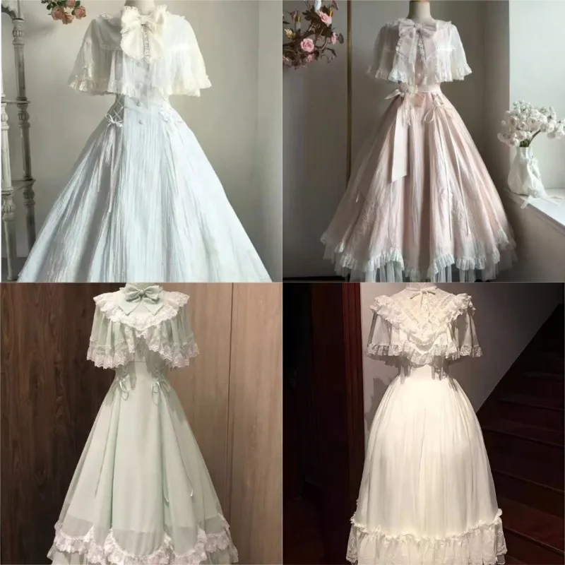 Vintage elegantes französisches Blumen-trägerloses Damen-Prinzessin-Lolita-Midikleid, Abendparty, modische einteilige Kleider, Sommer 2025,