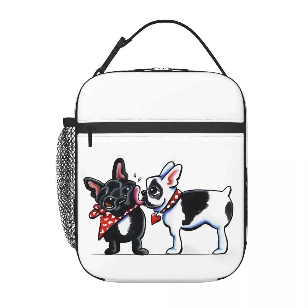 French Bulldog Lunch Bag Corgi Meme Animals Lunch Box For Men Picnic Portable Zipper Cooler Bag Oxford Thermal Tote Handbags