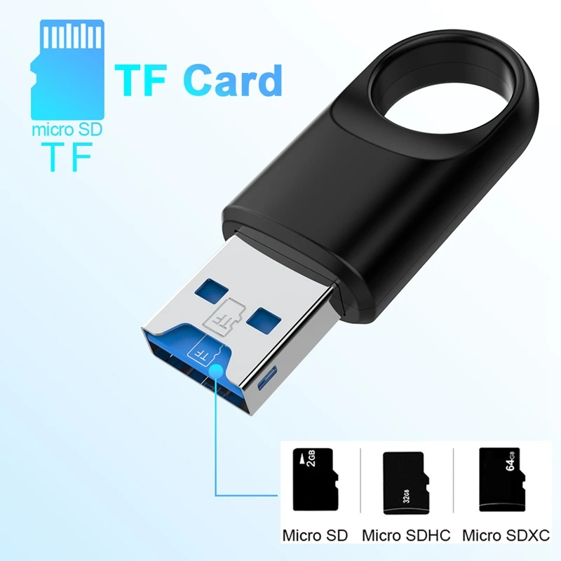 Кардридер USB SD/TF USB 3,0, 1 шт.