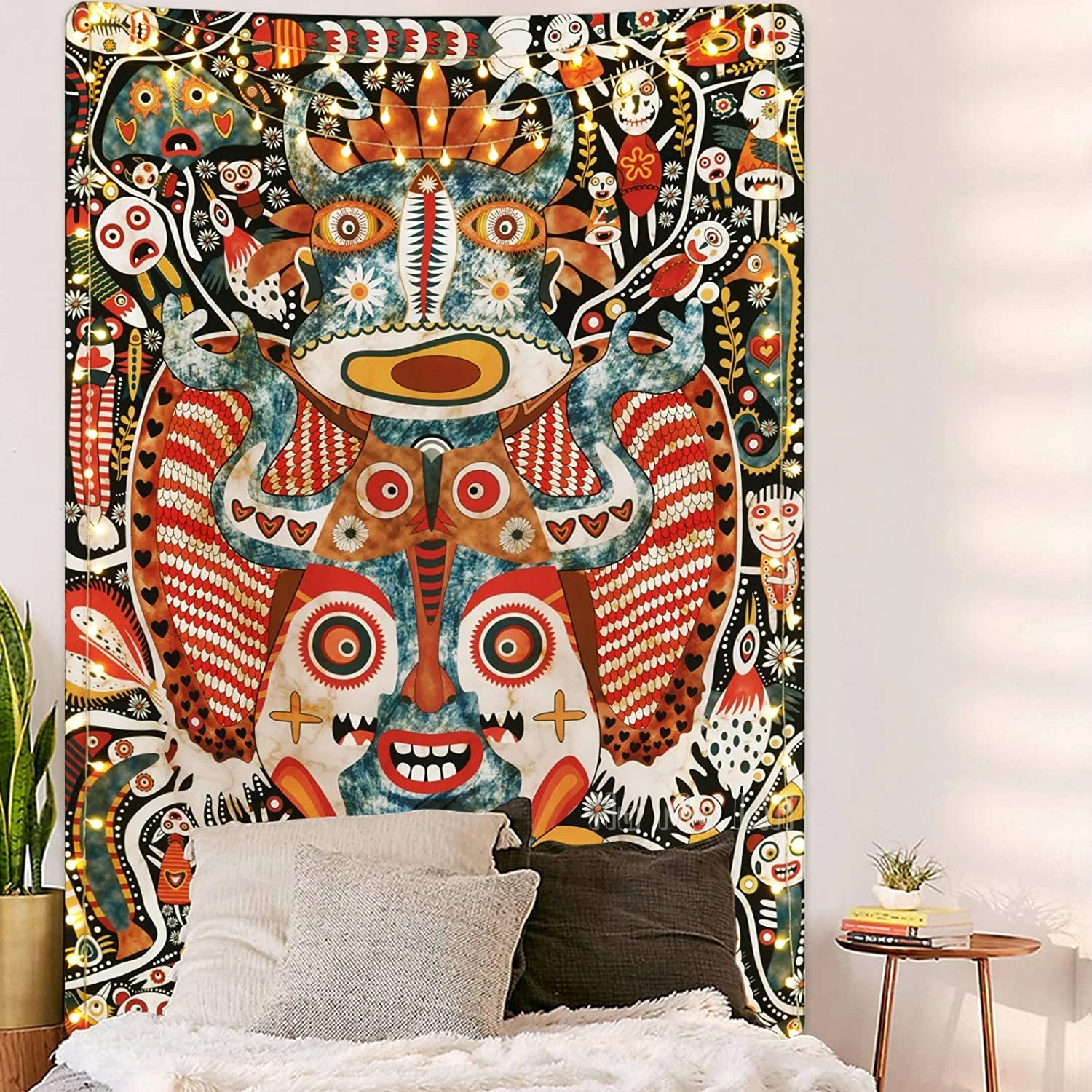 Abstract Monster Tapestry Trippy Hippie Psychedelic Boho