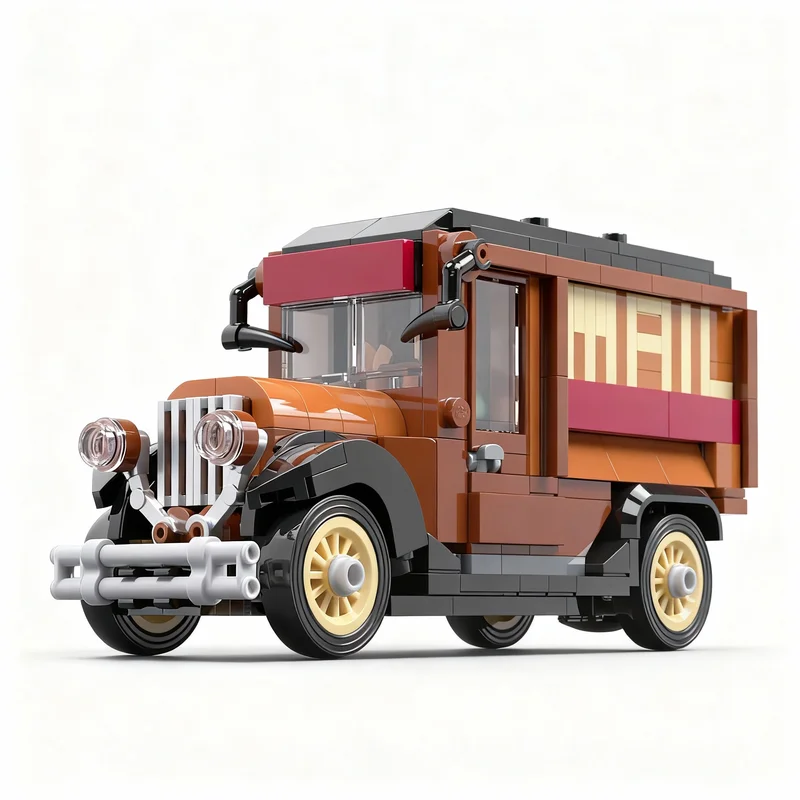 

353pcs MOC Mail Truck City Champions Model Building Blocks Construction Toy Christmas Gifts DIY Creative Idea Education Assemble