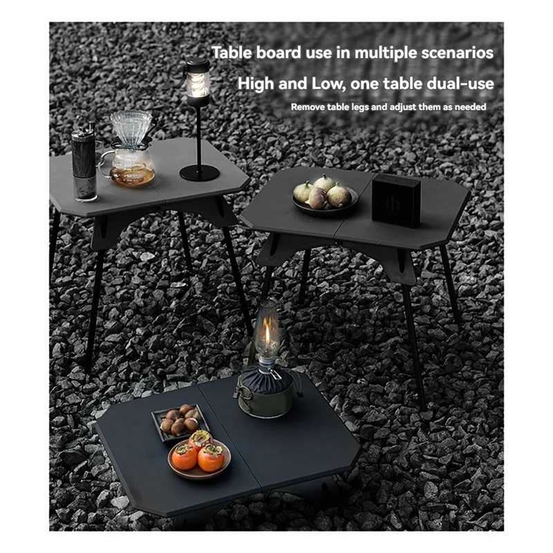 

ABHS-Folding Table Ultra-Light Picnic Stand Portable Fishing Outdoor BBQ Field Supplies Table Multi-Functional Detachable