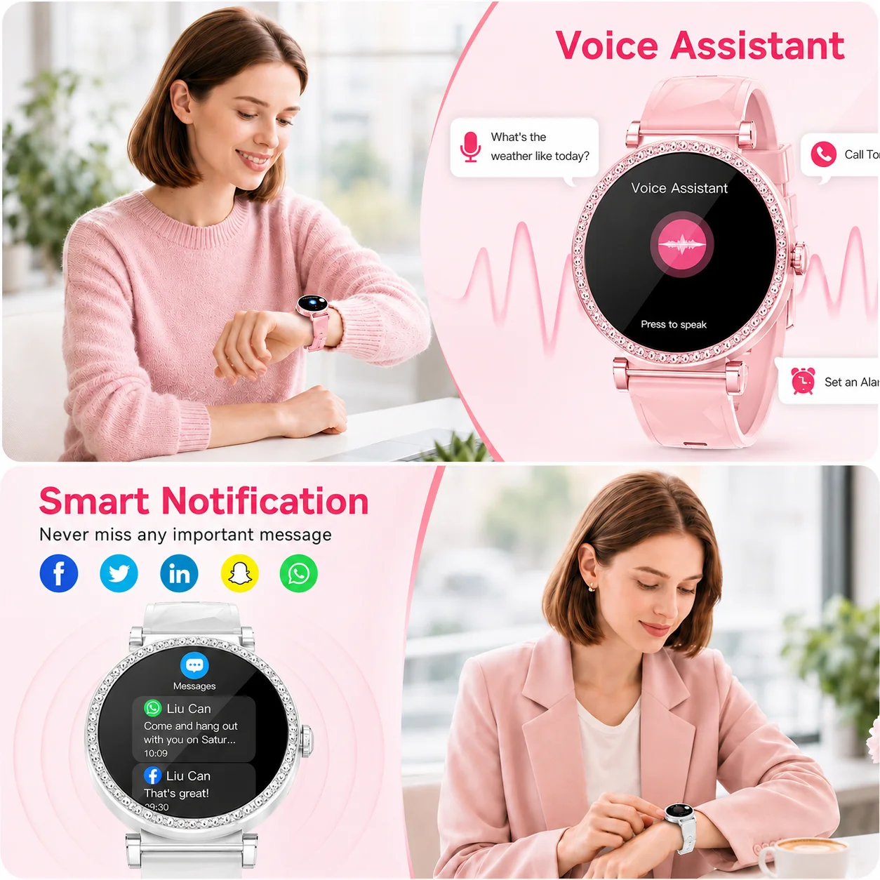 LAXASFIT Smart Watch for Women - Smartwatch Nexus 评论和价格