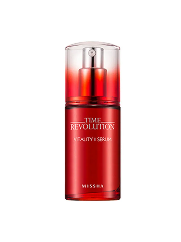 MISSHA Time Revolution Vitality Serum 40ml High Nourishing Essence Regulates Sebum Minimizes Pore Makeup Primer Korean Cosmetics