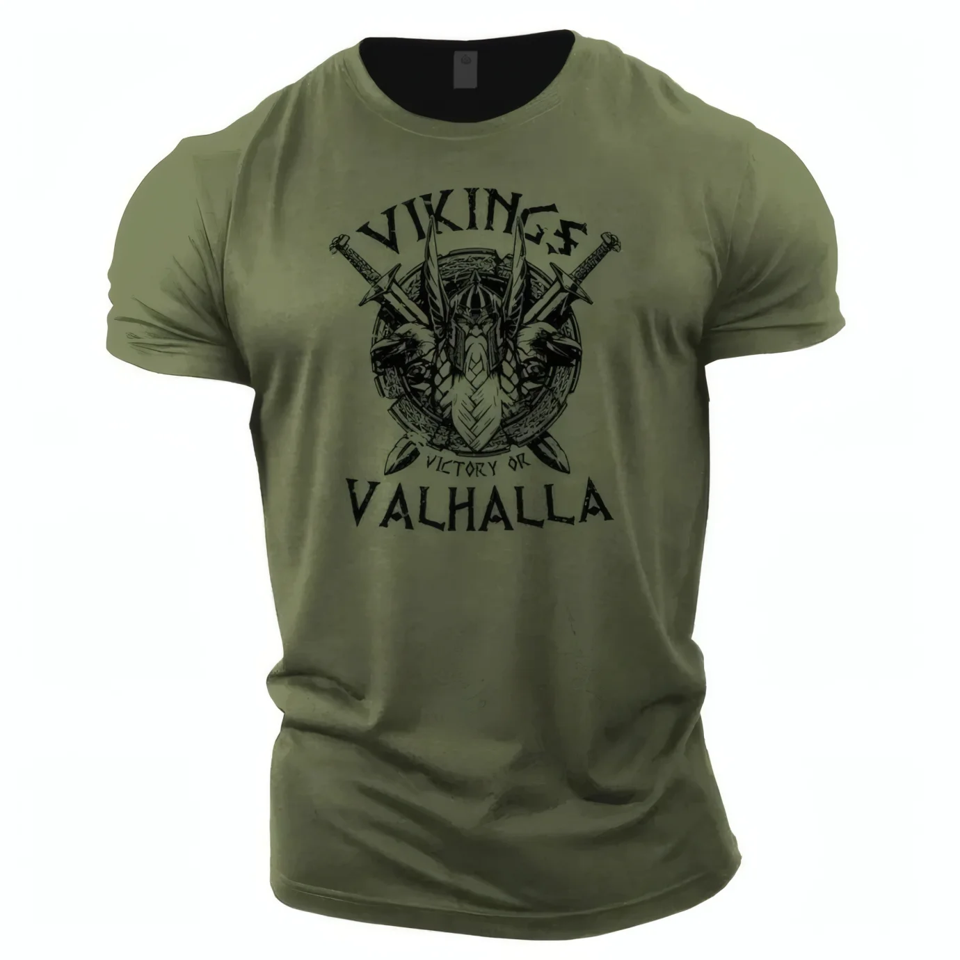 

Summer Viking Casual Fashion 3D Printed Tough Guy Men's T-shirt Outdoor Sports Short Sleeve Oversized Loose Wide Quick Dry Shirt