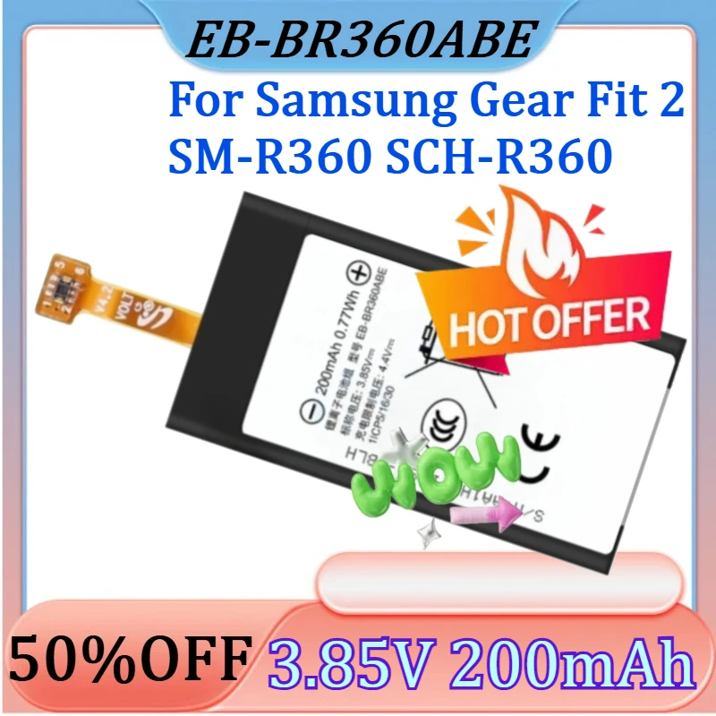New High Quality Replaceable EB-BR360ABE Battery for Samsung Gear Fit 2 SM-R360 SCH-R360 Smart Watch Batteries